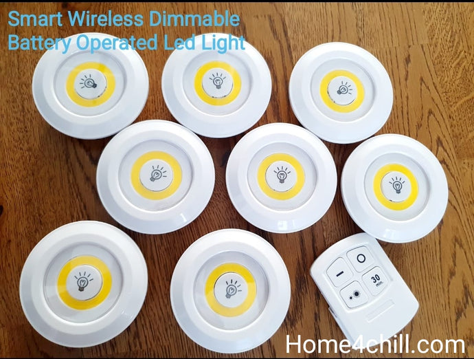 Super Handy Smart Wireless Dimmable Battery Operated Led Light with Remote Control