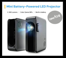 Load image into Gallery viewer, Mini Battery-Powered LED Projector
