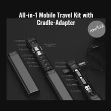 Load and play video in Gallery viewer, All-in-1 Mobile Travel Kit with Cradle-Adapter
