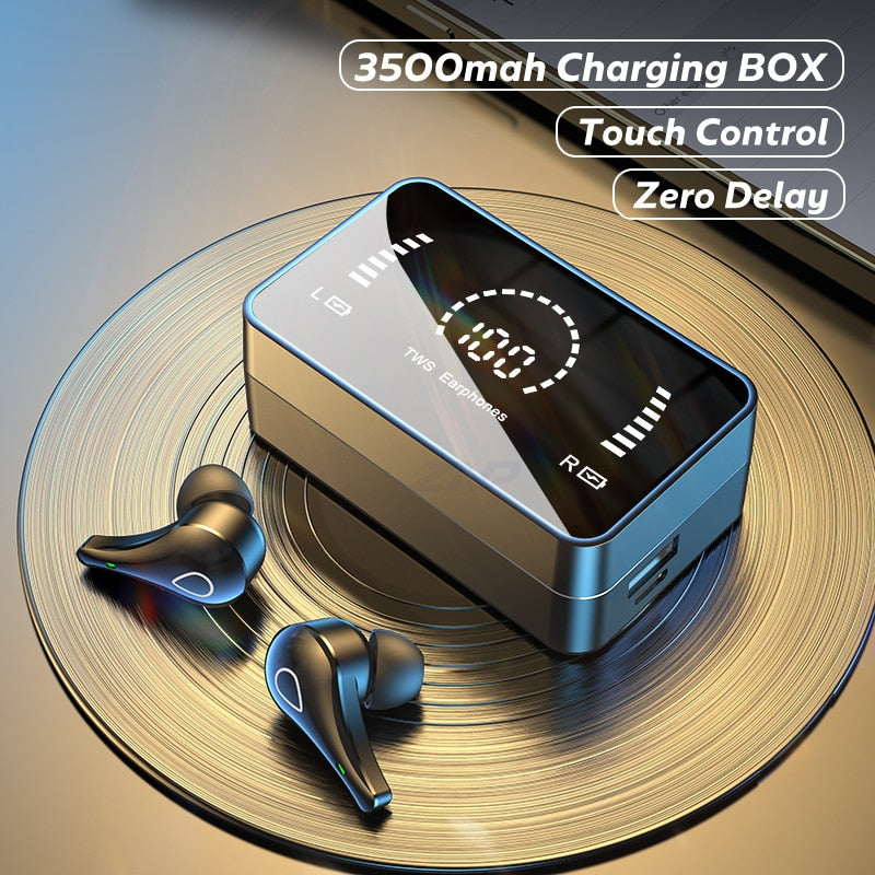 2 IN 1 Wireless LED Head Phone + Charging Box (3500 mAh)