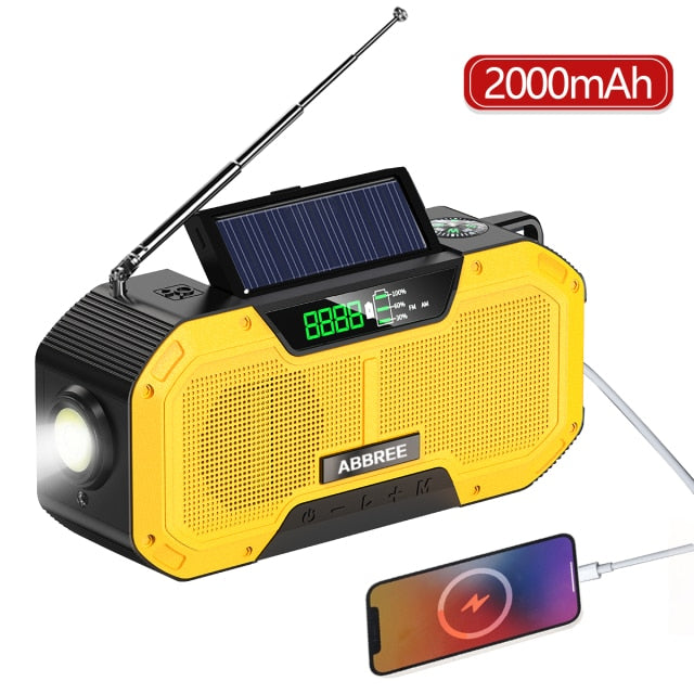 Upgraded Multi-Functional Solar Emergency Radio / Power Bank / Lighting