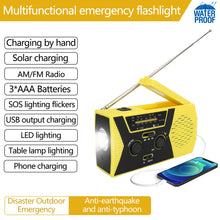 Load image into Gallery viewer, Upgraded Multi-Functional Solar Emergency Radio / Power Bank / Lighting
